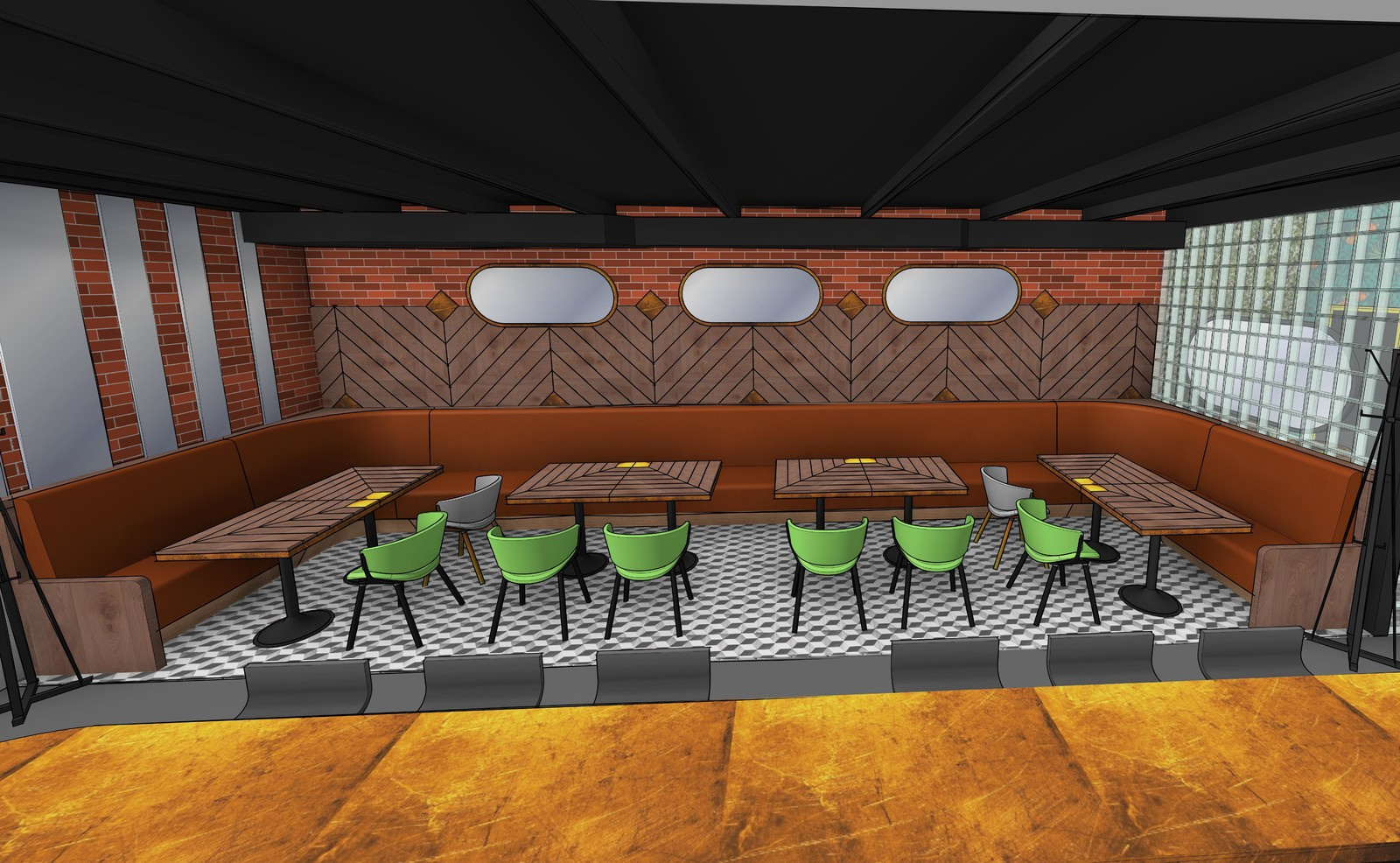 Проект кафе Middle Bar