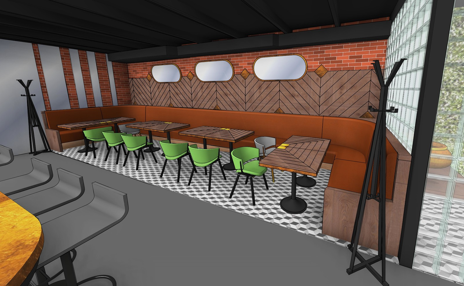 Проект кафе Middle Bar