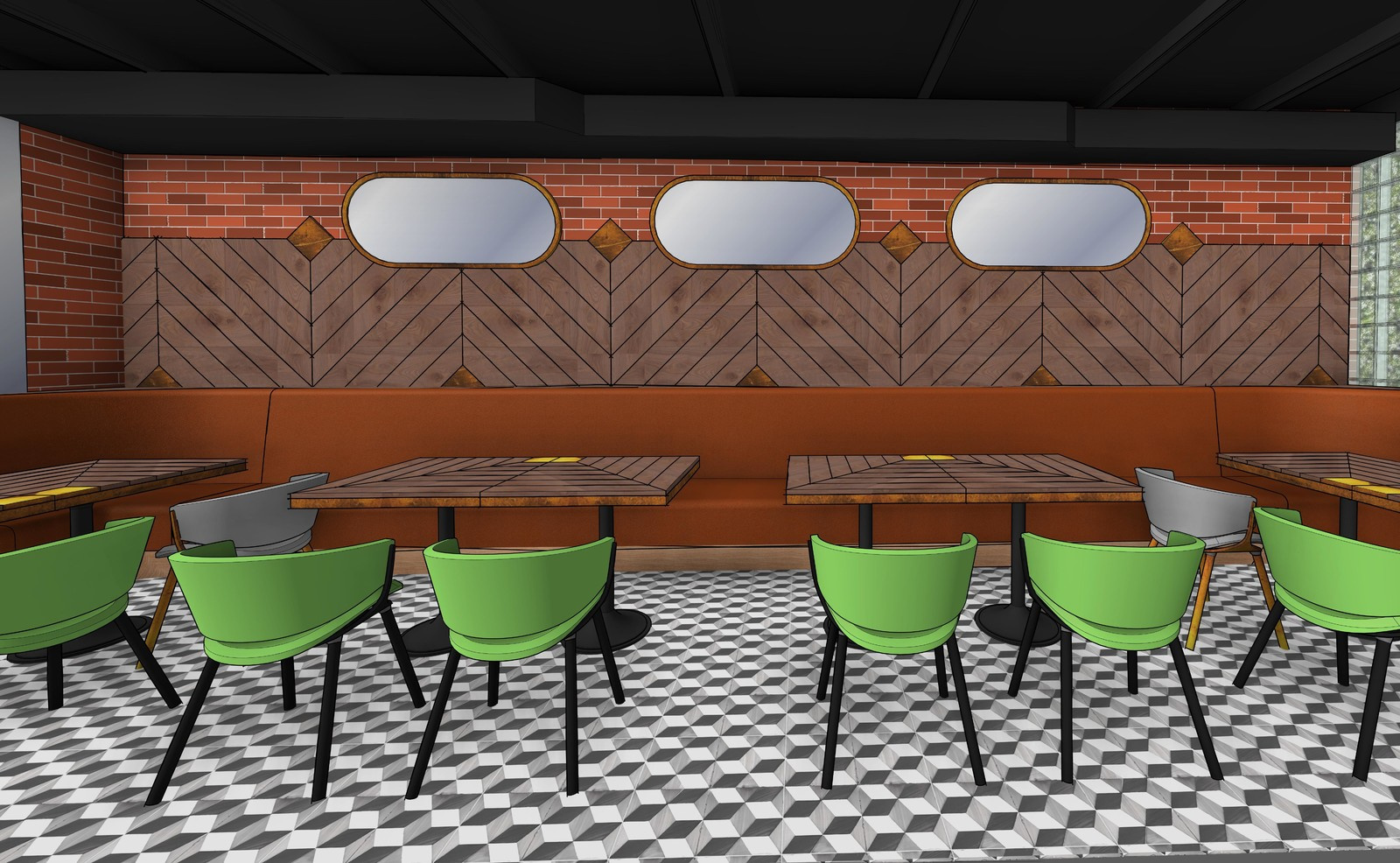 Проект кафе Middle Bar