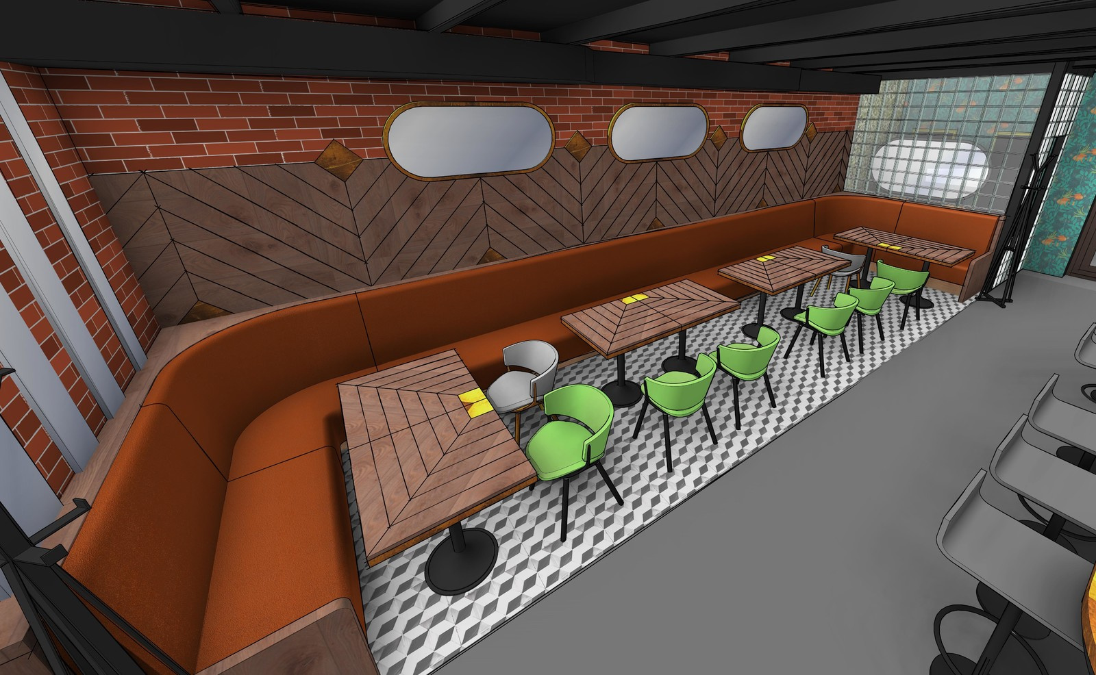 Проект кафе Middle Bar