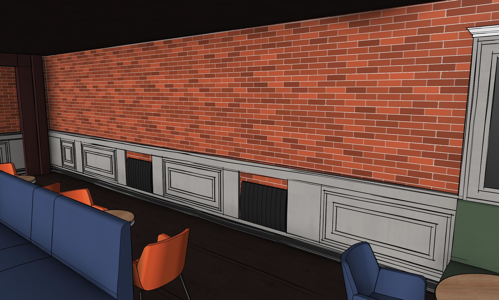 Проект кафе Middle Bar