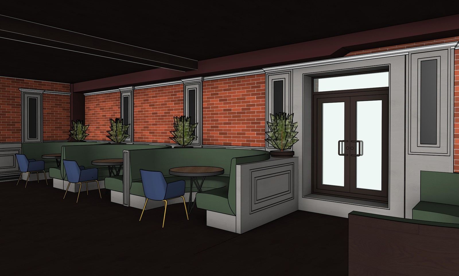 Проект кафе Middle Bar