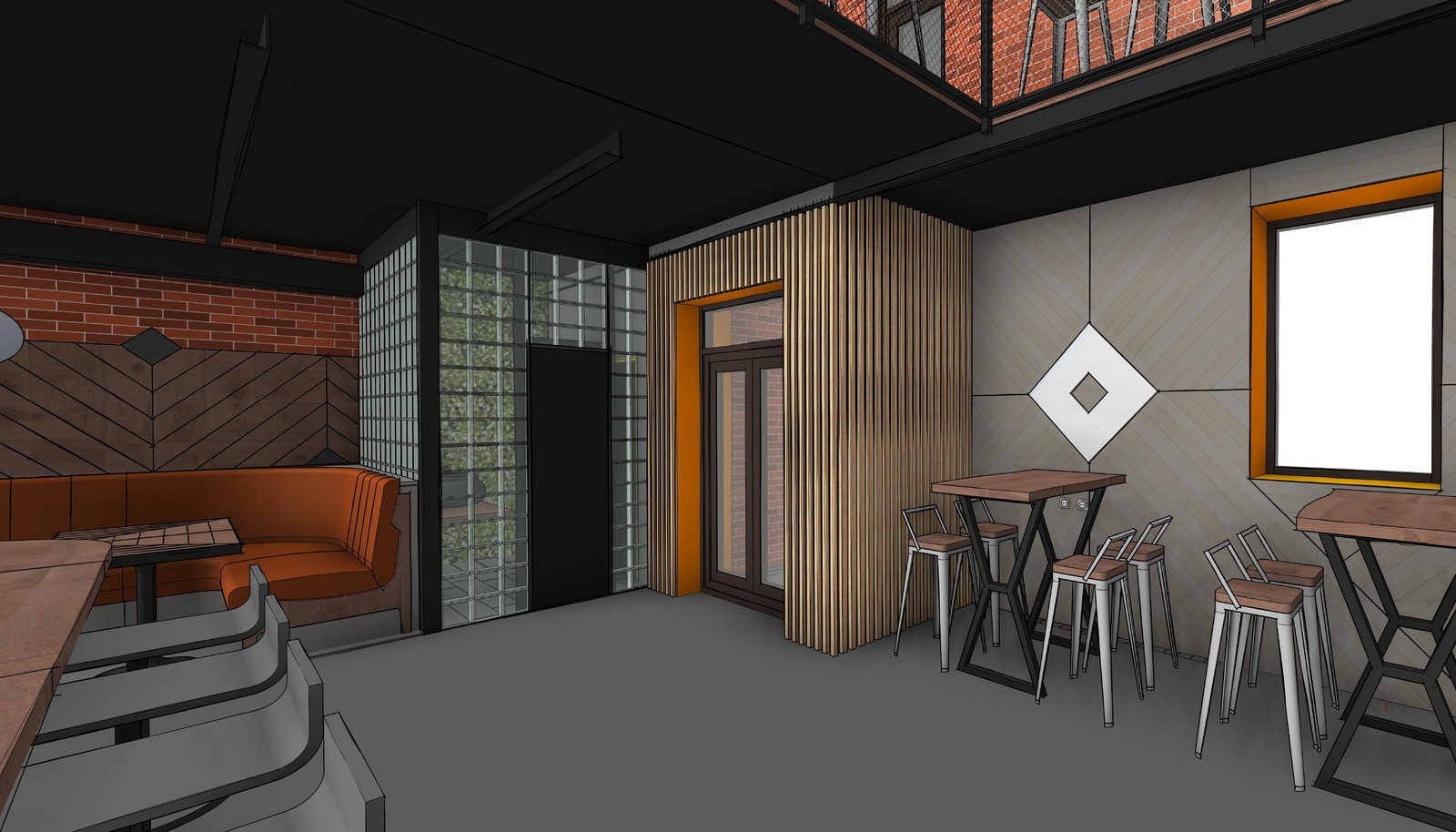 Проект кафе Middle Bar