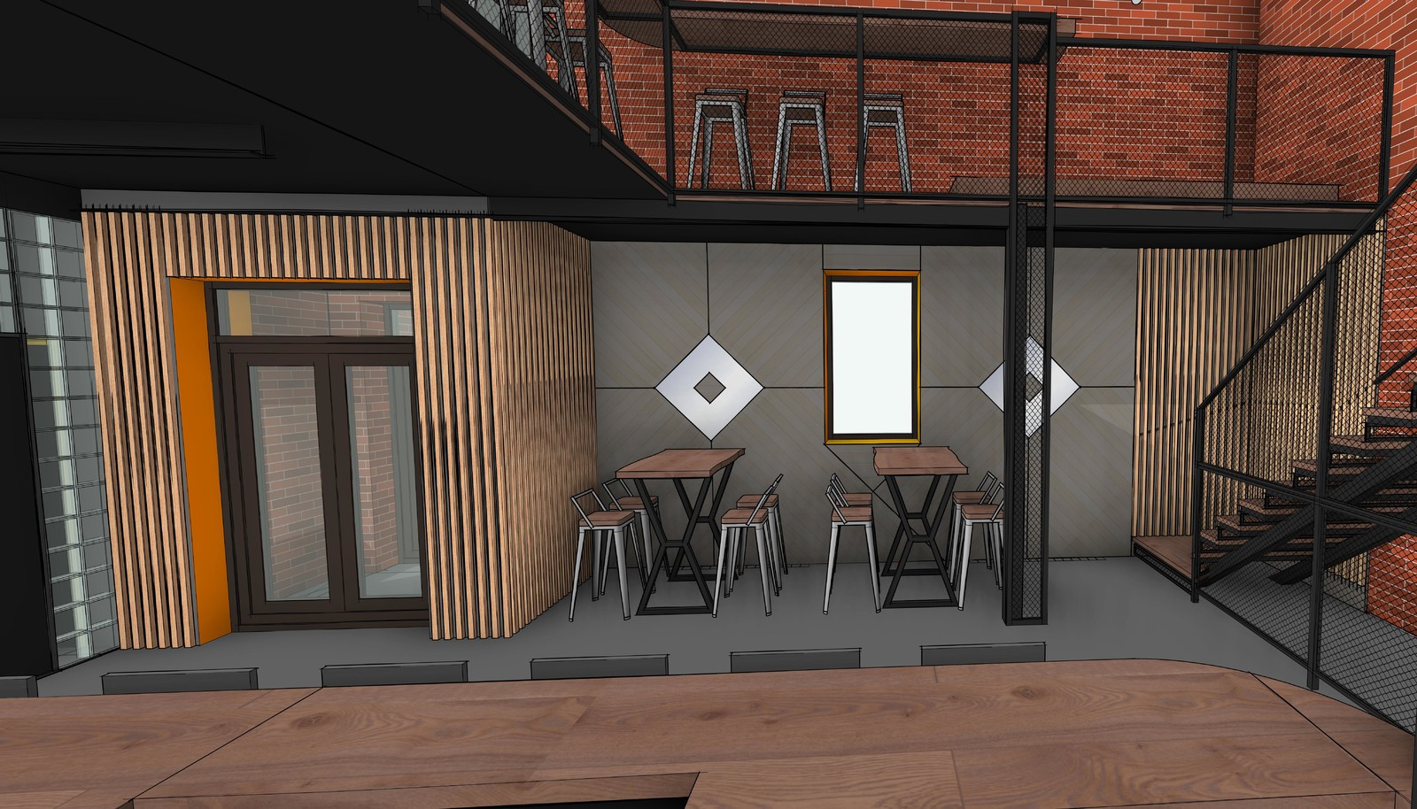 Проект кафе Middle Bar