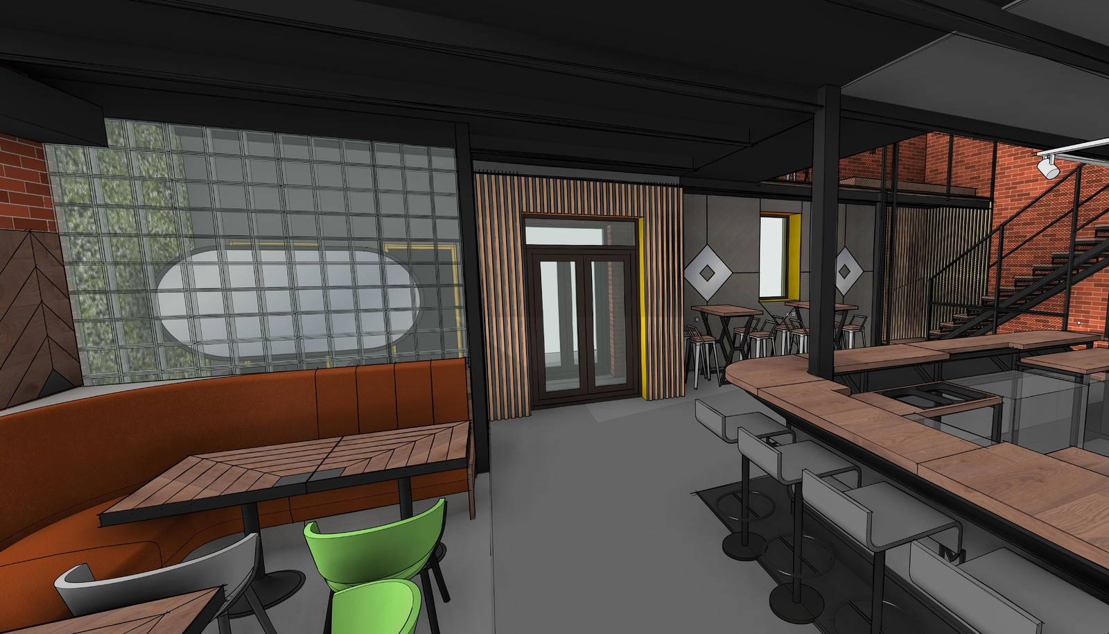 Проект кафе Middle Bar