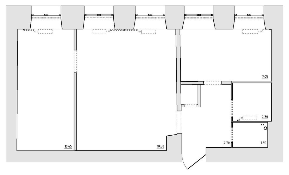 Небольшая двухъярусная квартира