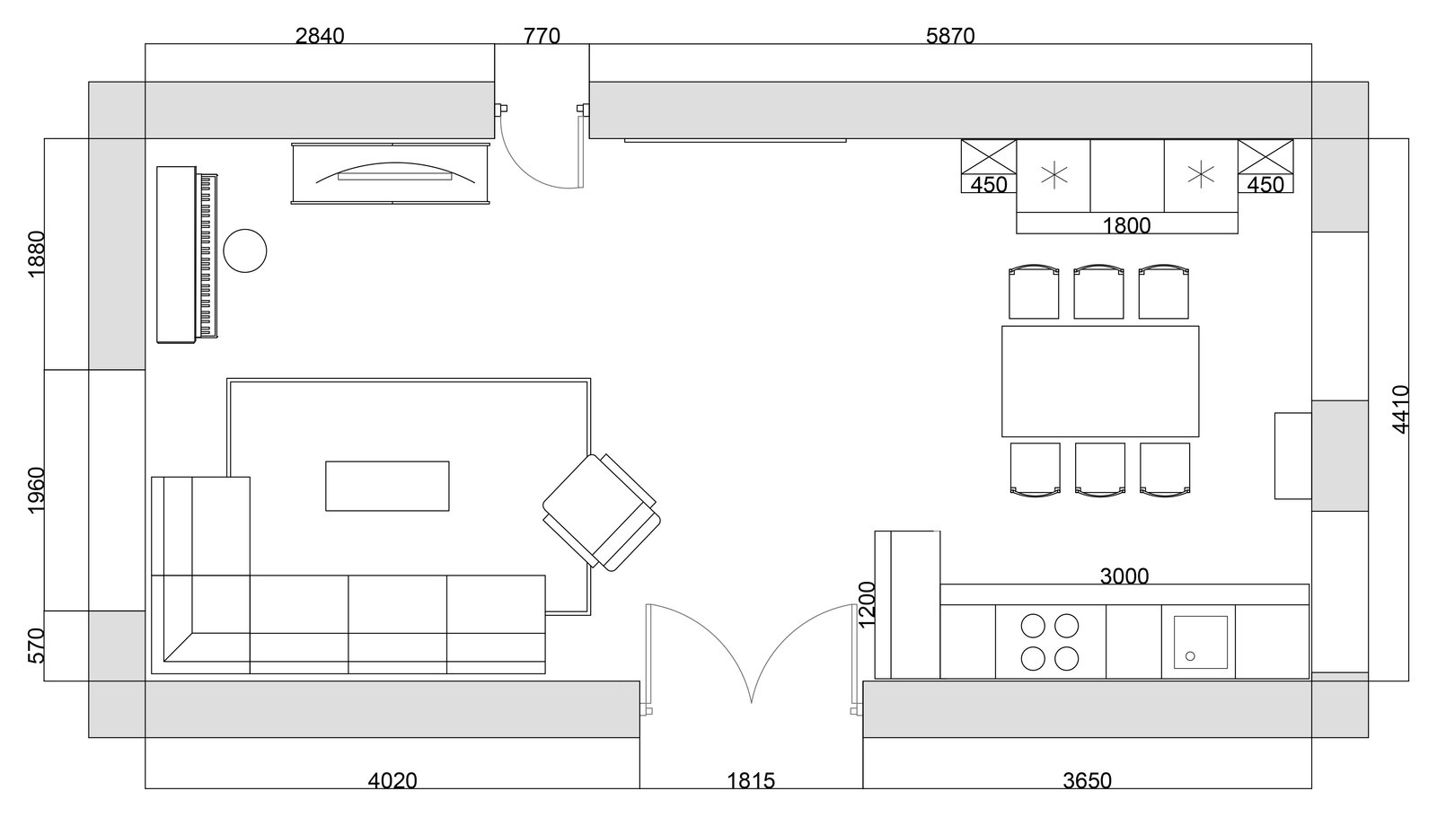 Дизайн квартиры для молодой семьи с двумя детьми в переулках Нового Арбата