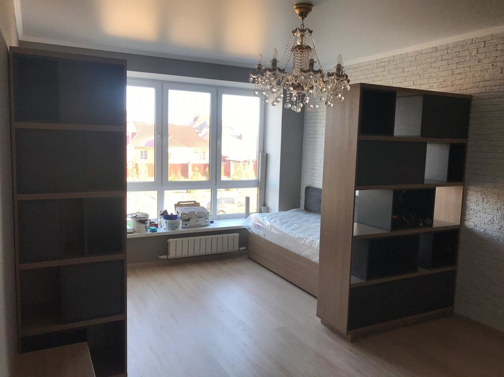 Делим комнату на гостиную и спальню для мальчика 9 лет