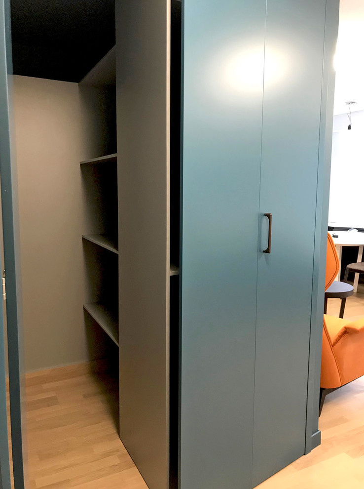 Гардеробная комната в квартире студии