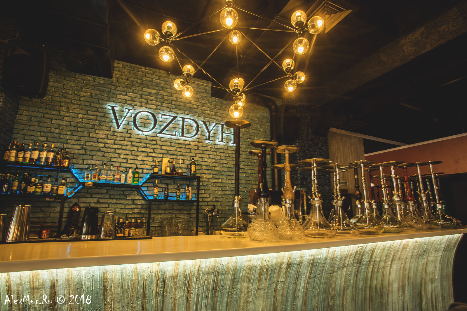 Интерьерные фотографии ресторана "Vozdyh"
