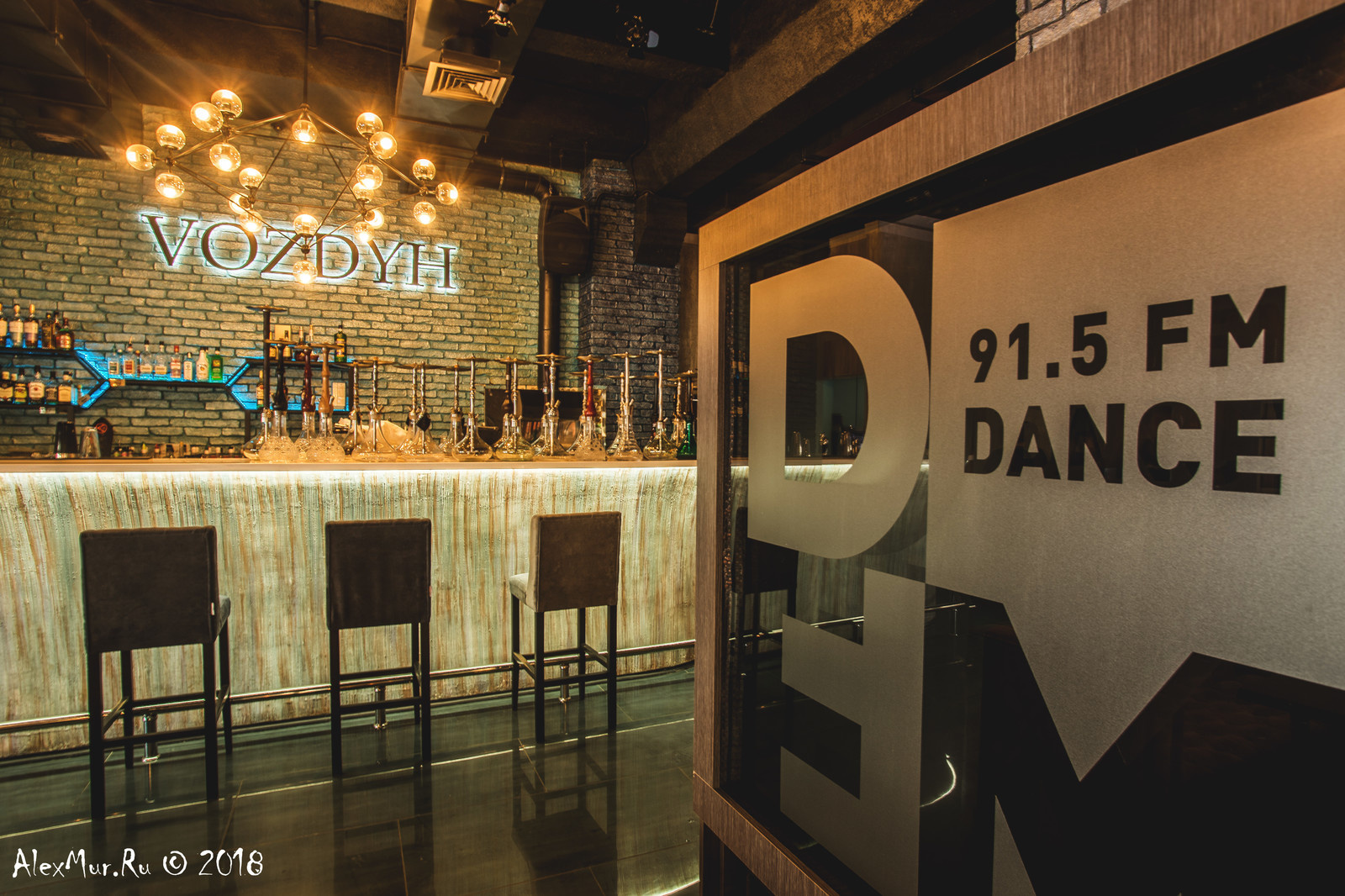 Интерьерные фотографии ресторана "Vozdyh"