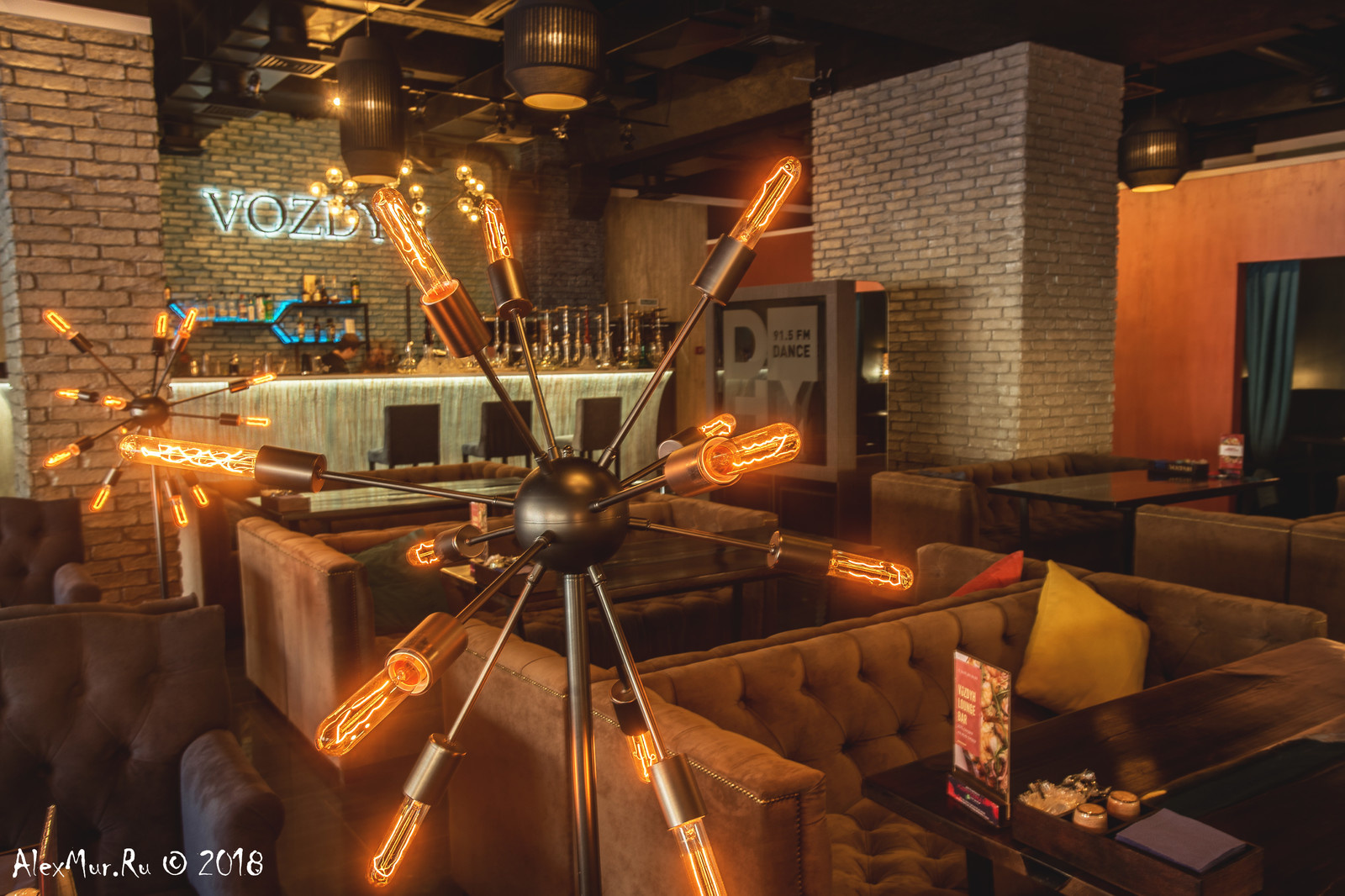 Интерьерные фотографии ресторана "Vozdyh"