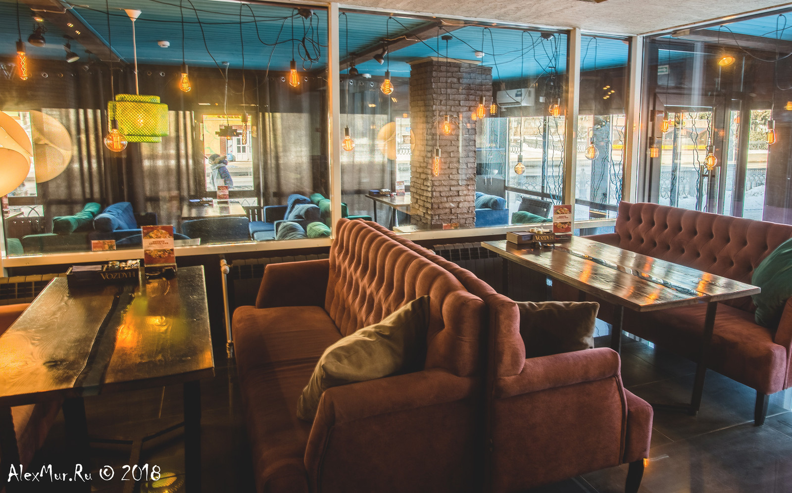 Интерьерные фотографии ресторана "Vozdyh"