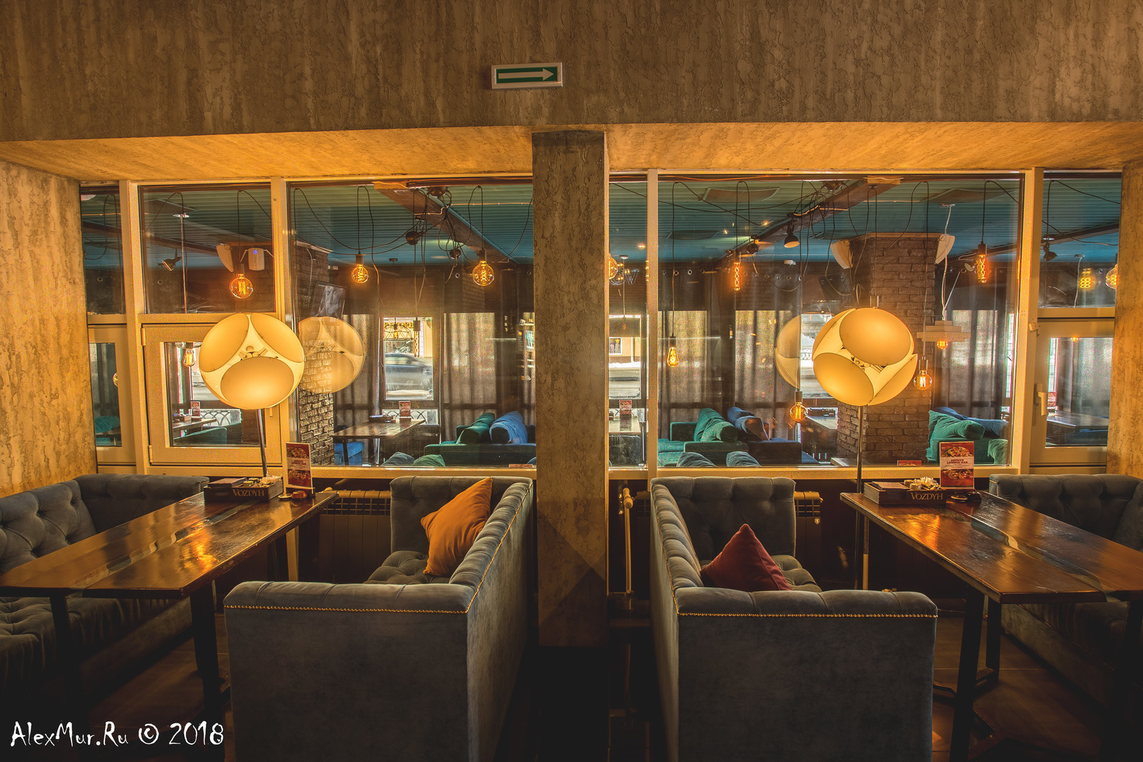 Интерьерные фотографии ресторана "Vozdyh"
