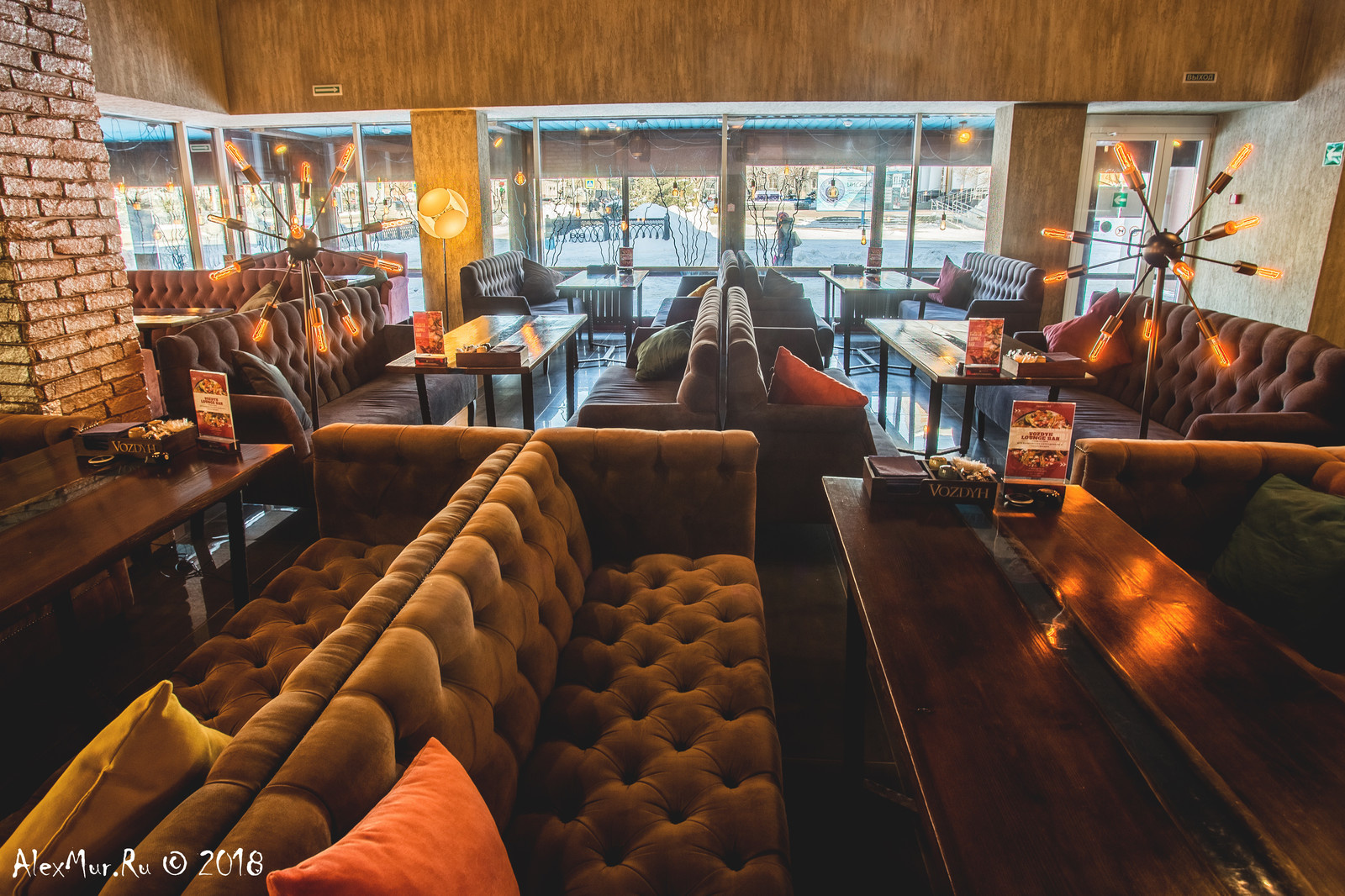 Интерьерные фотографии ресторана "Vozdyh"