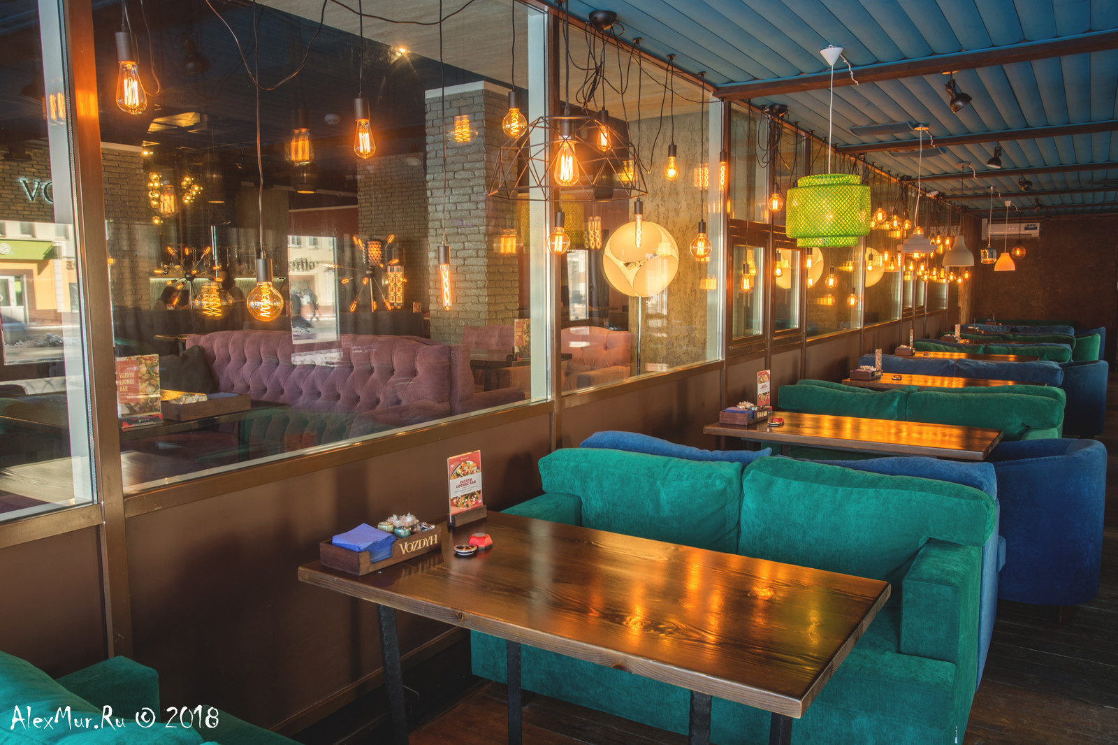Интерьерные фотографии ресторана "Vozdyh"