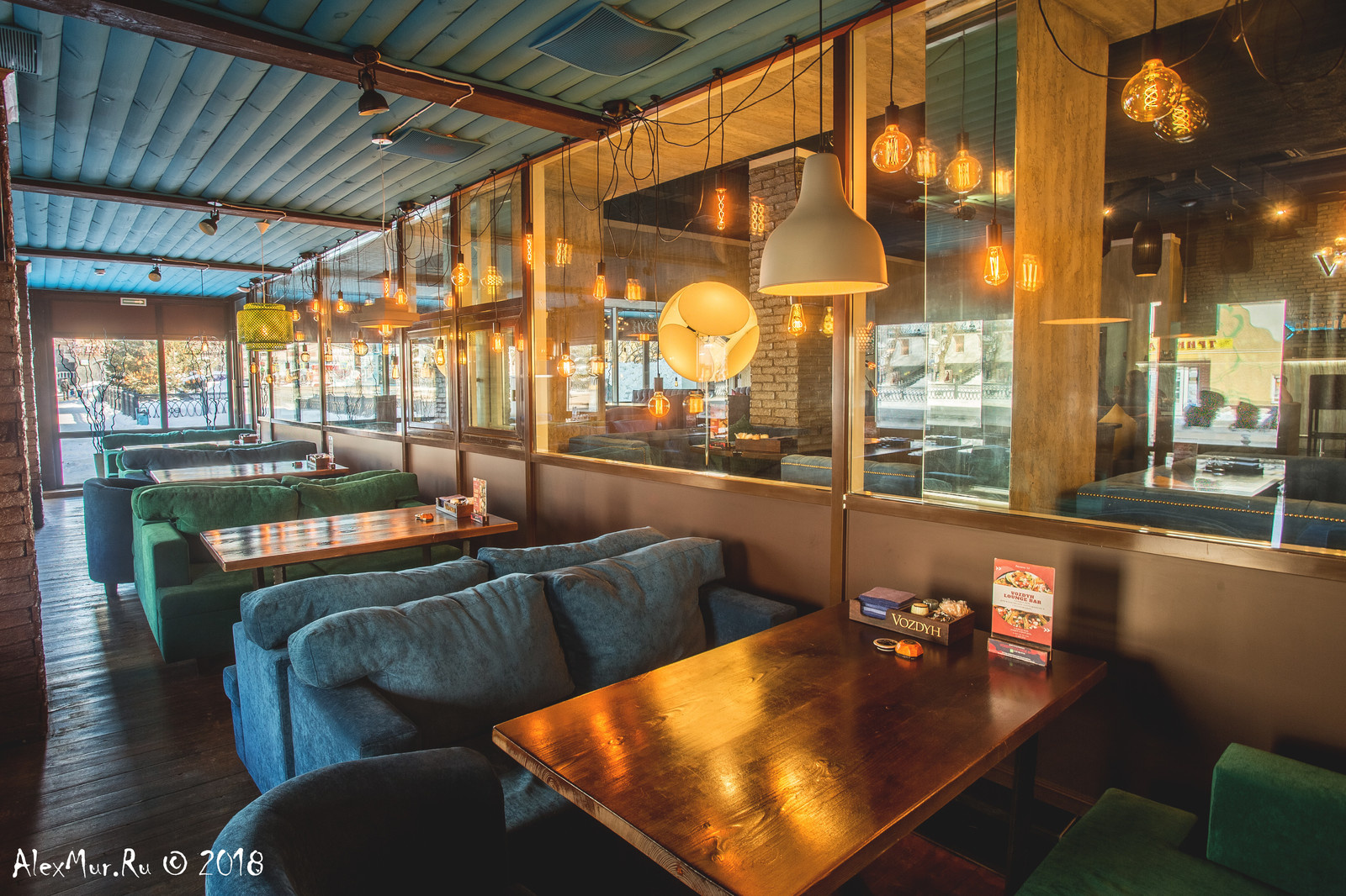 Интерьерные фотографии ресторана "Vozdyh"