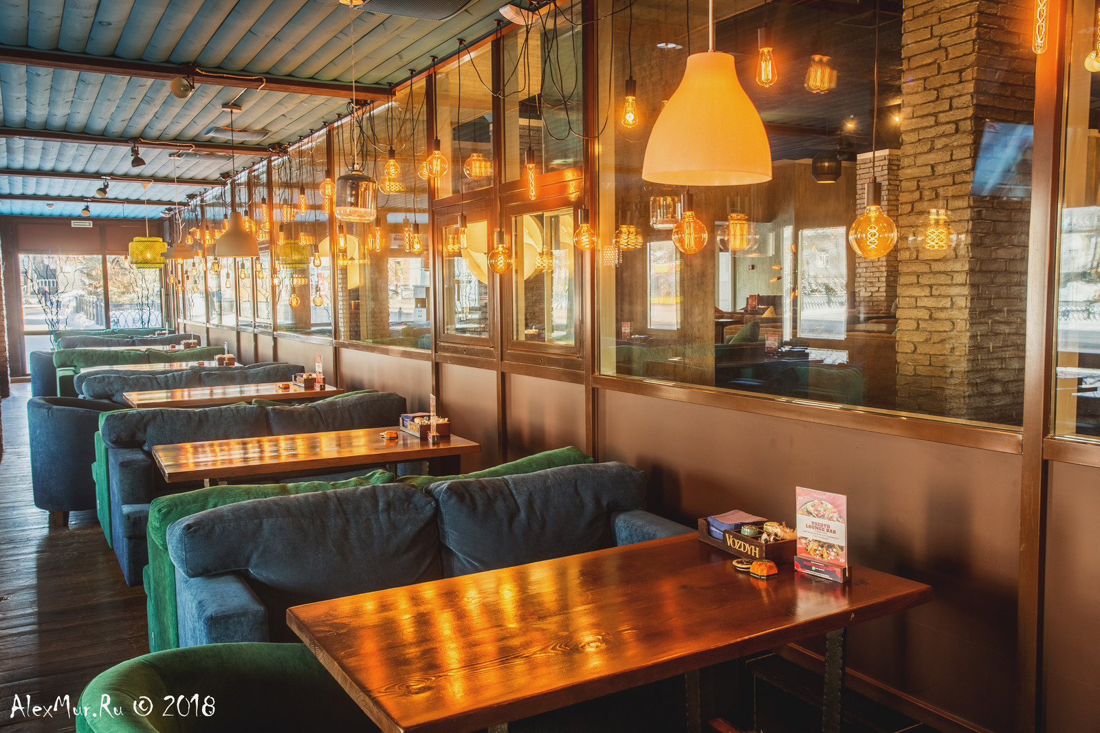 Обложка проекта: Интерьерные фотографии ресторана "Vozdyh"