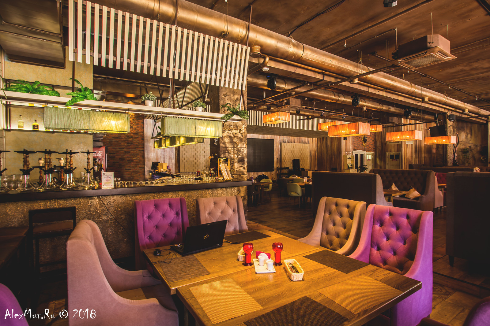 Интерьерные фотографии ресторана "Пастернак"
