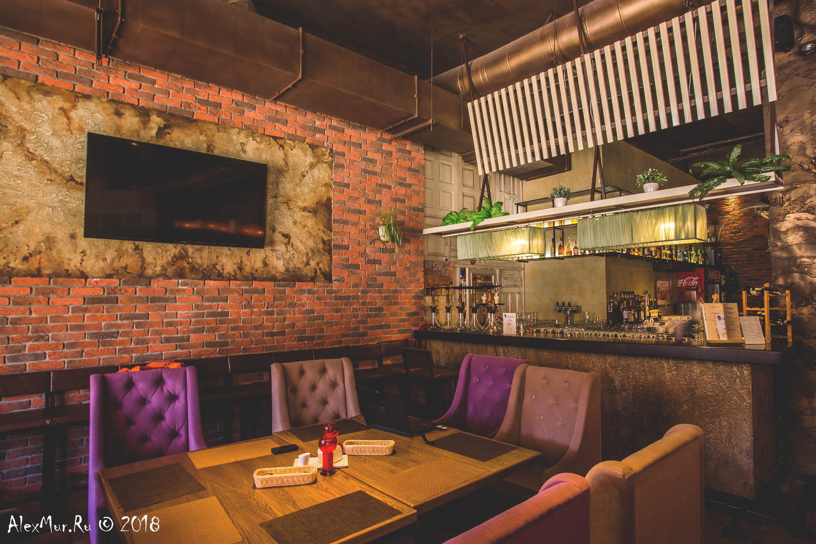 Интерьерные фотографии ресторана "Пастернак"