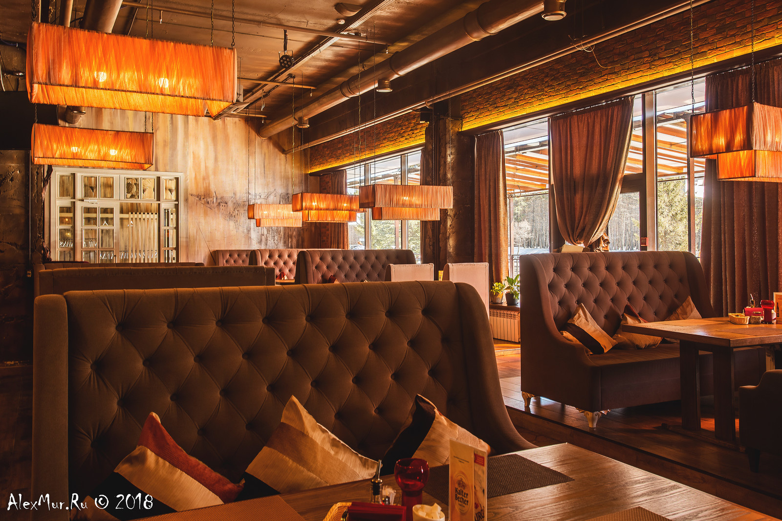 Интерьерные фотографии ресторана "Пастернак"