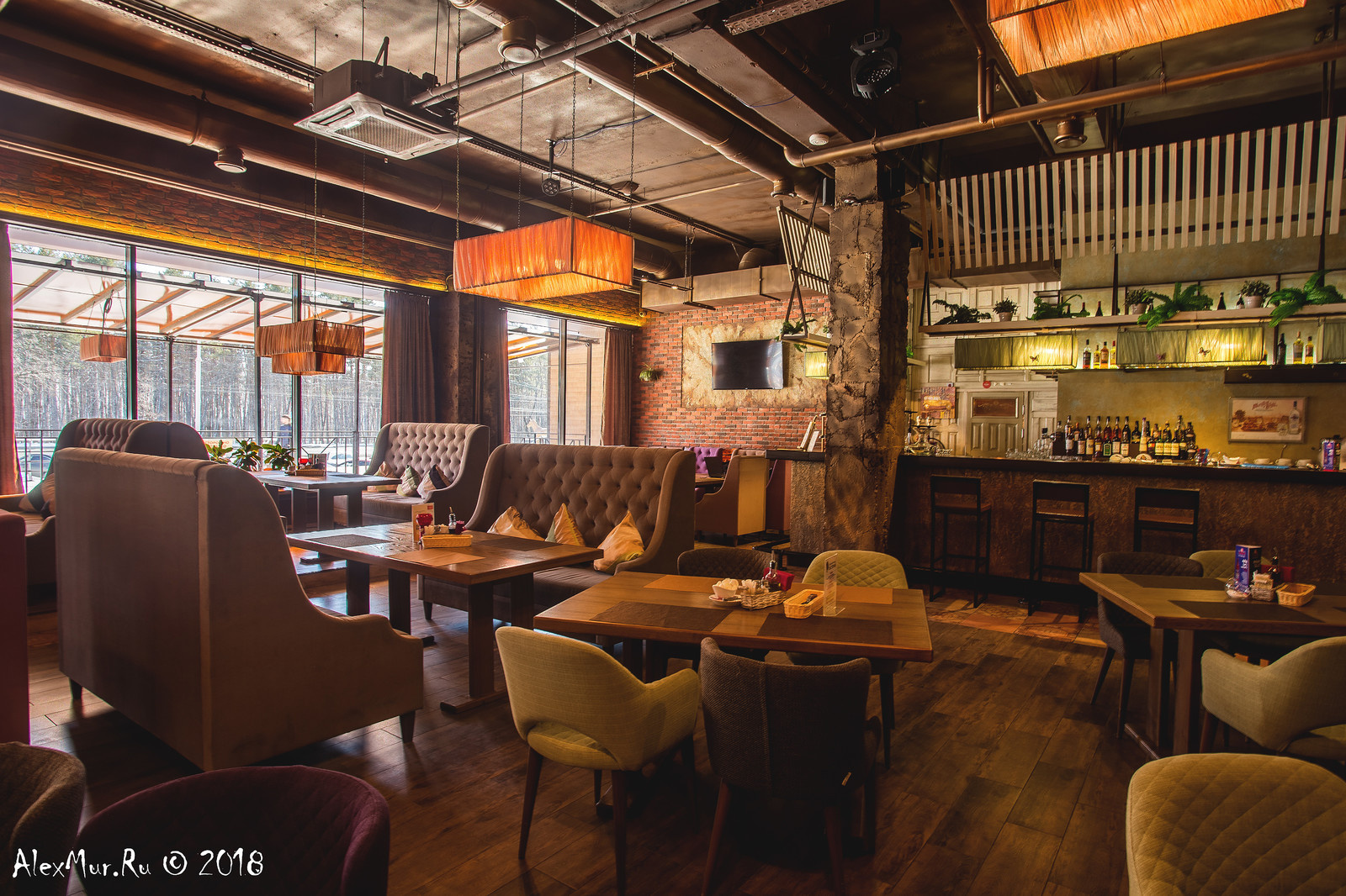 Интерьерные фотографии ресторана "Пастернак"