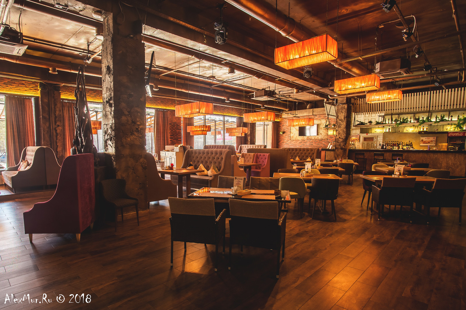Интерьерные фотографии ресторана "Пастернак"