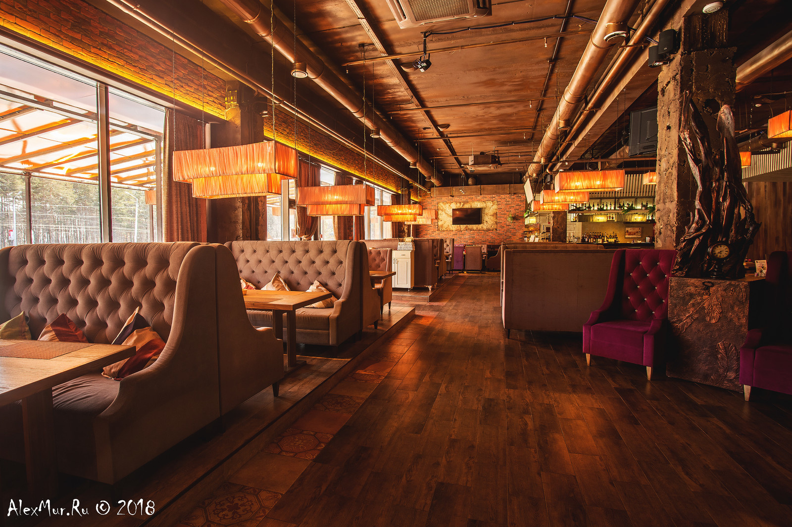 Интерьерные фотографии ресторана "Пастернак"