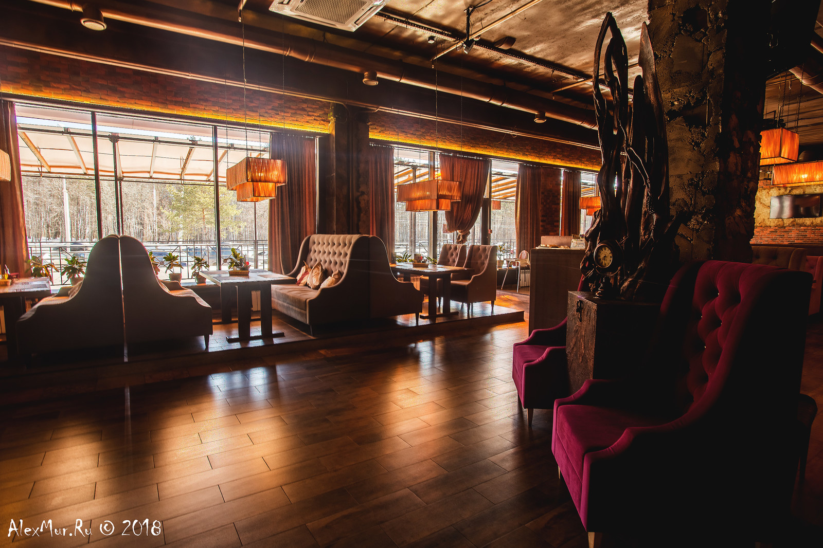 Интерьерные фотографии ресторана "Пастернак"