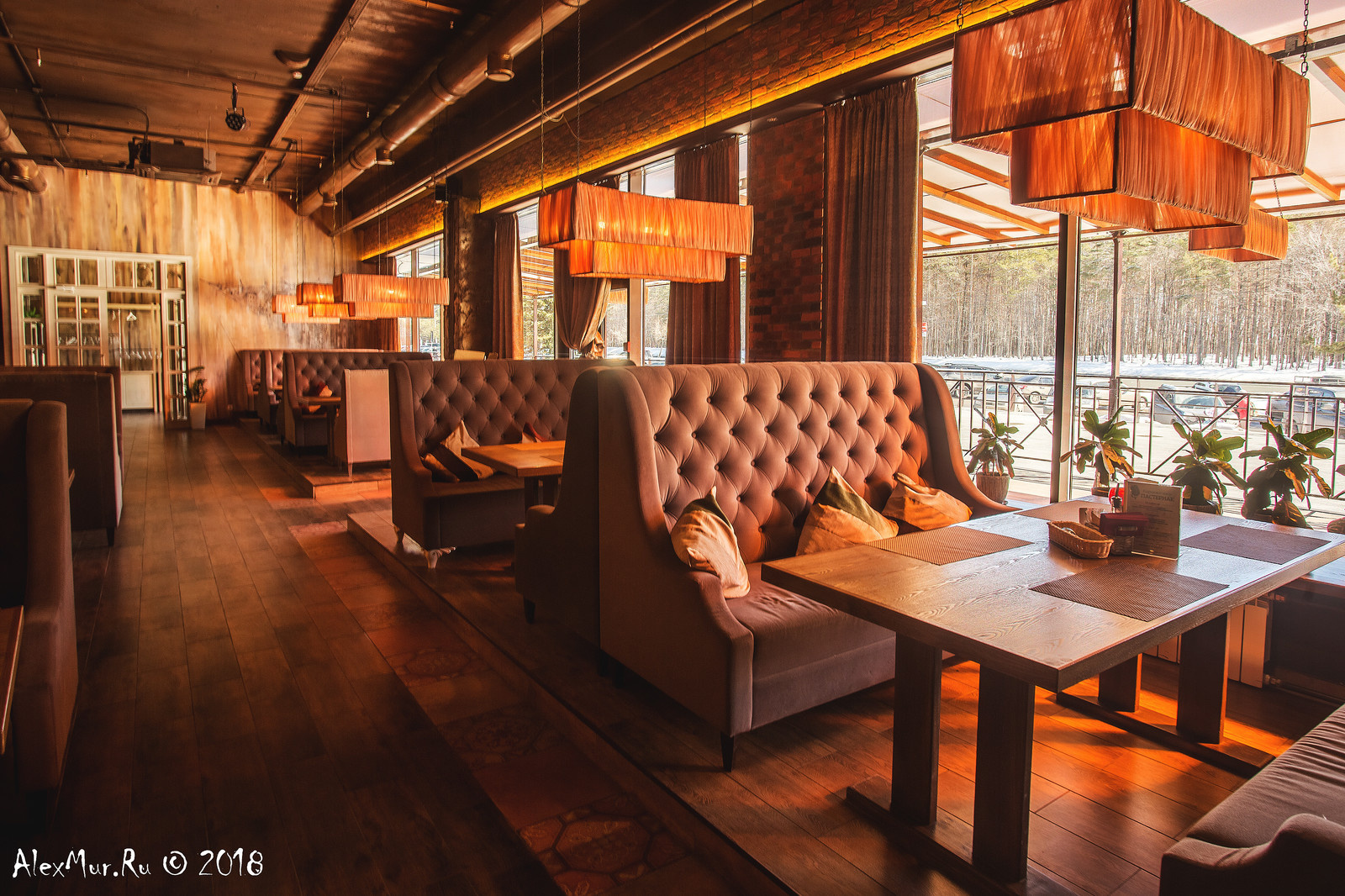 Интерьерные фотографии ресторана "Пастернак"