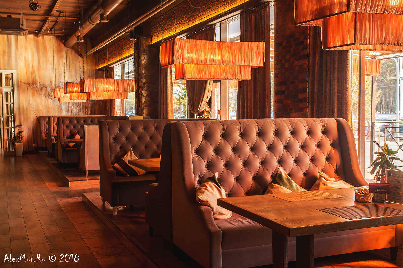Интерьерные фотографии ресторана "Пастернак"