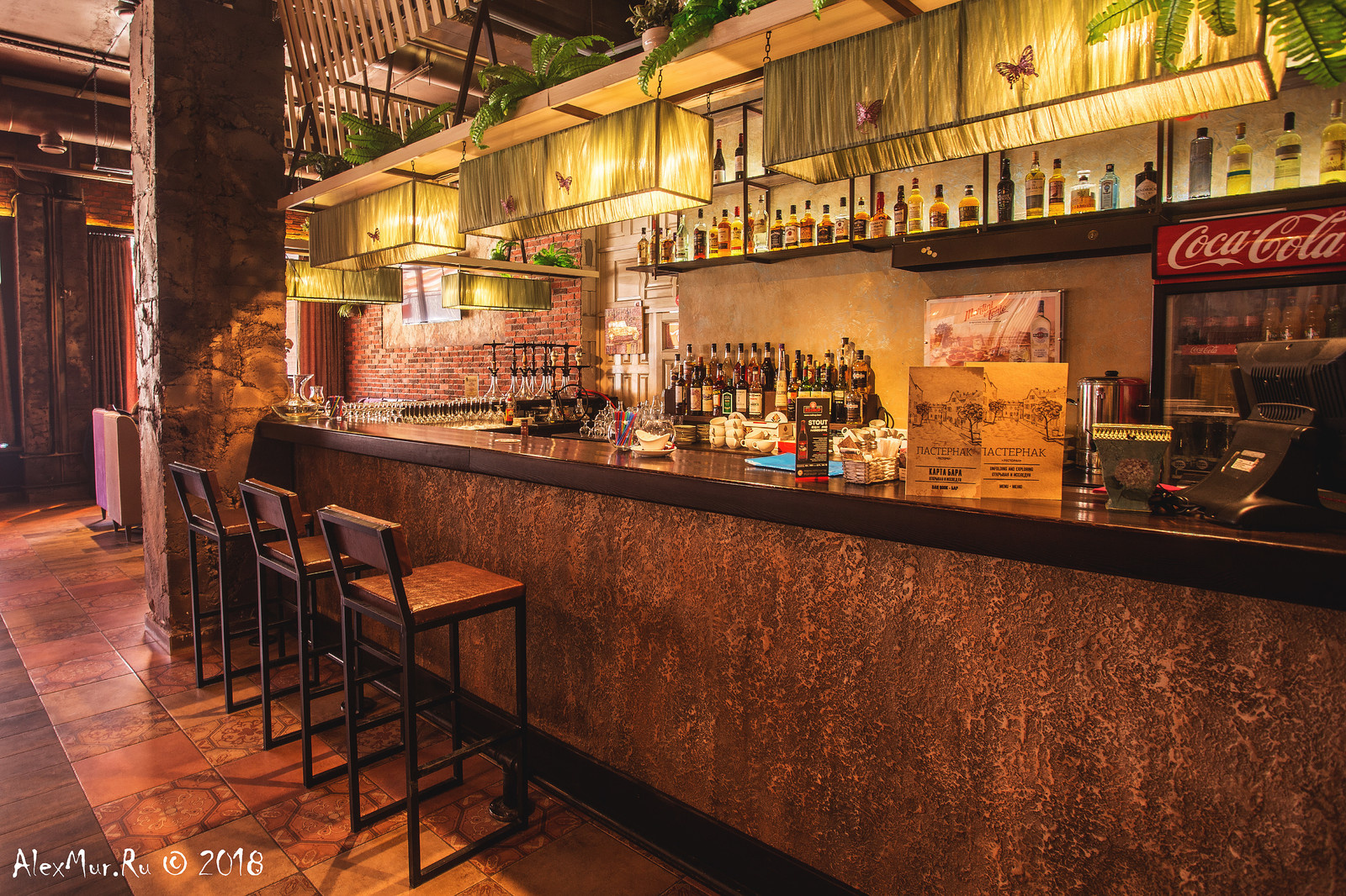 Интерьерные фотографии ресторана "Пастернак"