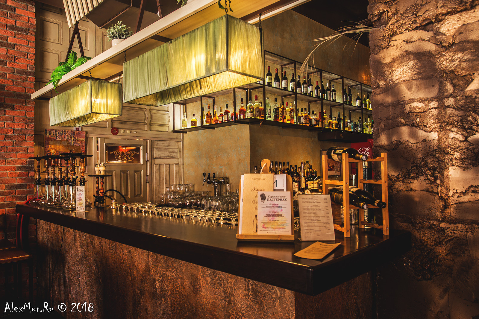 Интерьерные фотографии ресторана "Пастернак"