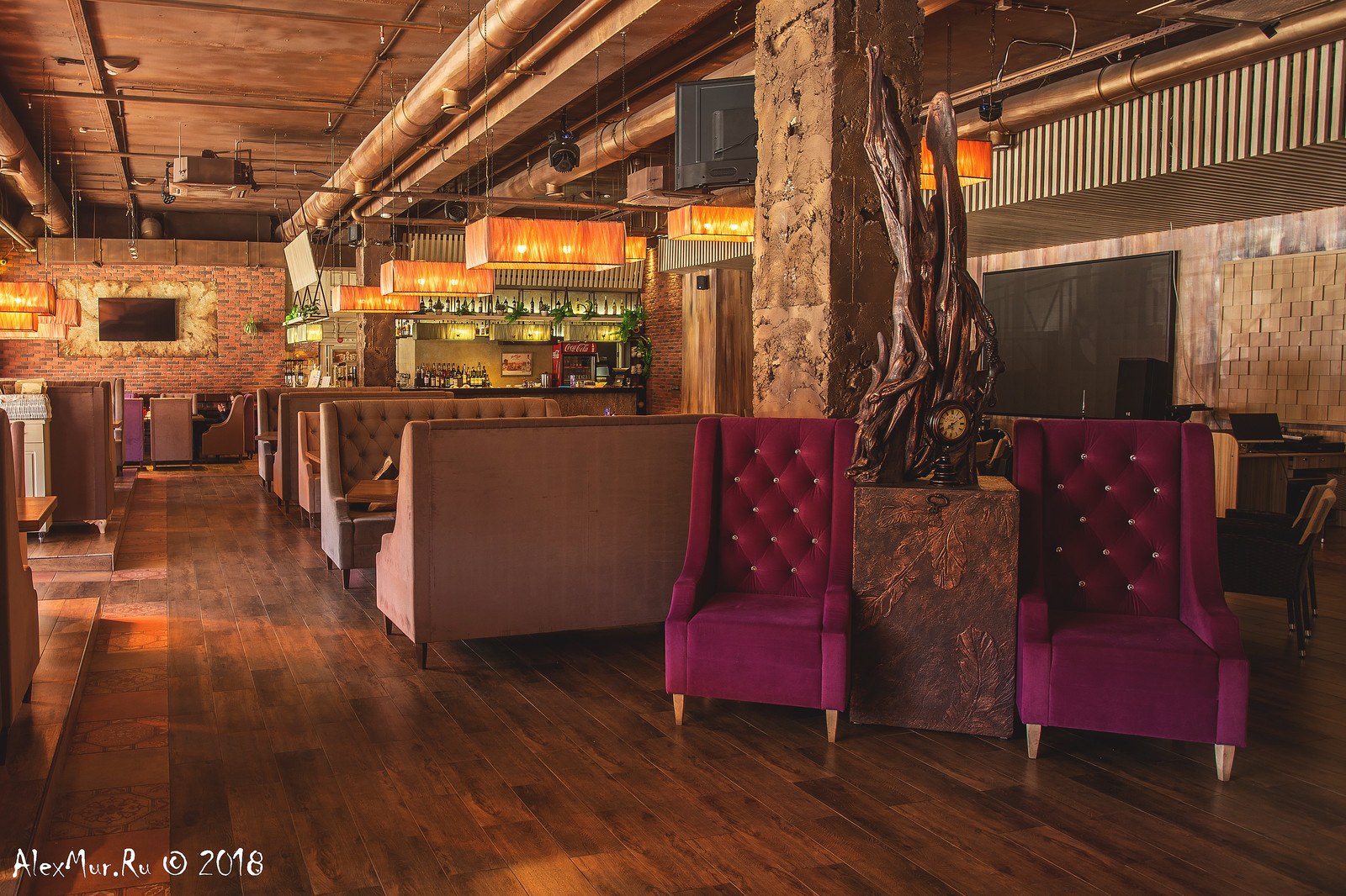 Интерьерные фотографии ресторана "Пастернак"