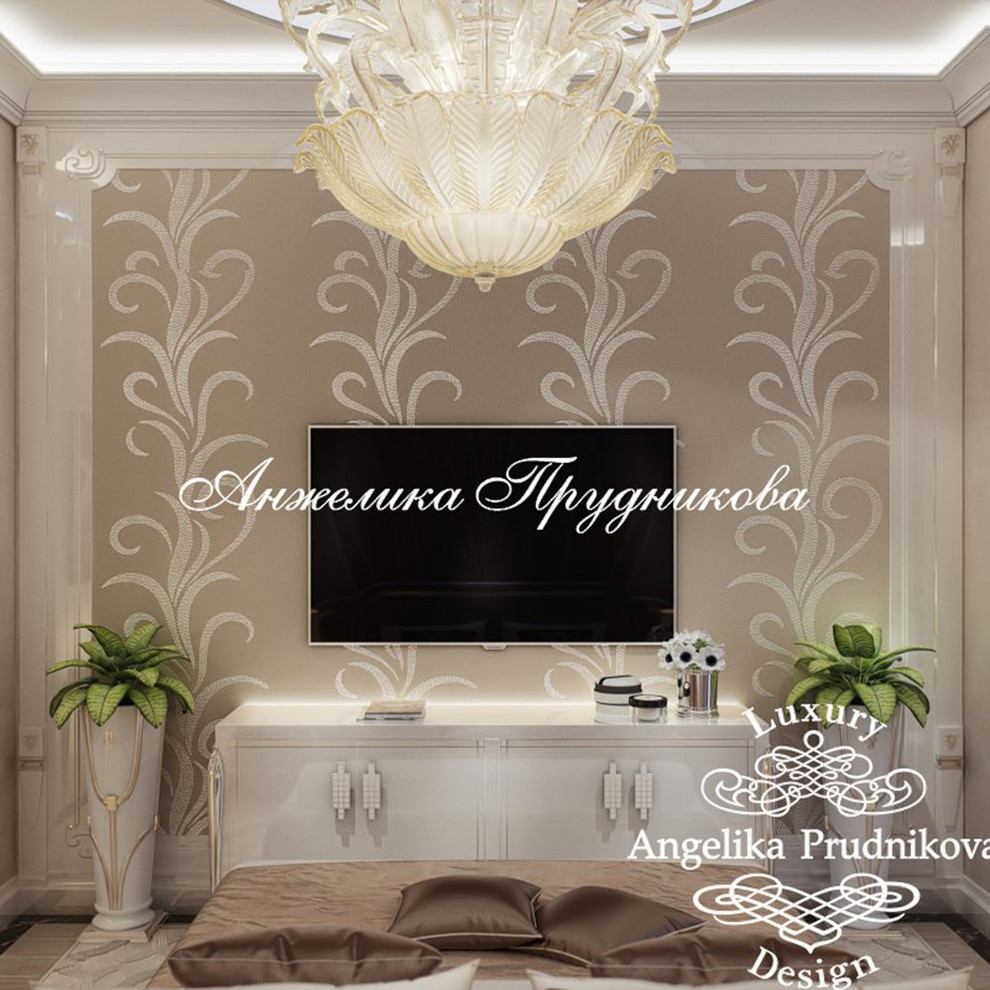 Дизайн-проект интерьера спальни в ЖК Art Residence в стиле ар-декоДизайн-проект