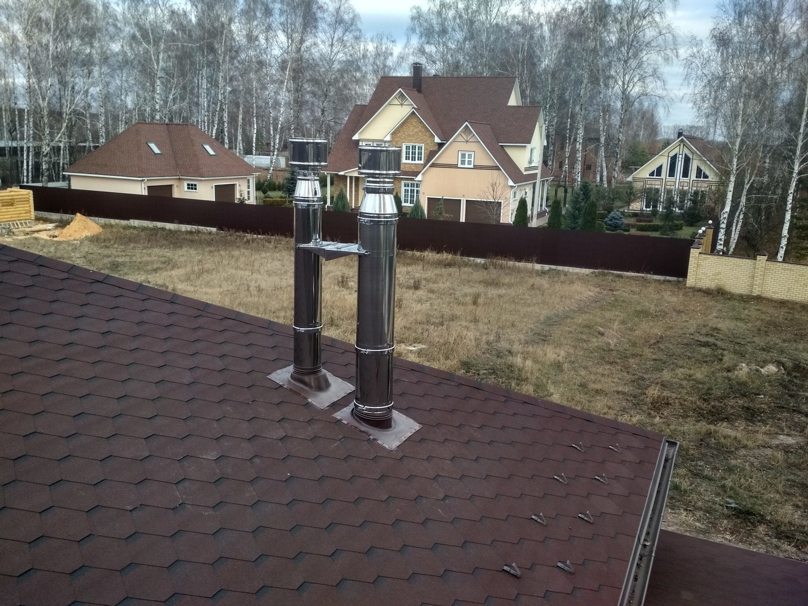 Вентиляция и дымоходы в срубе 500 м2