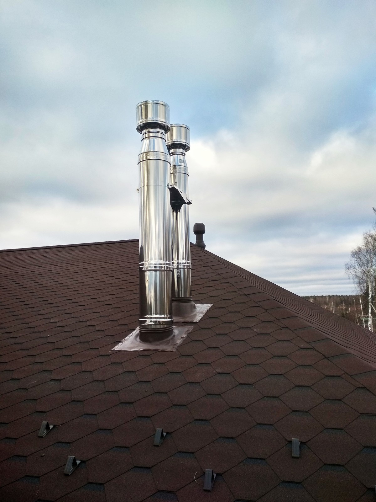 Вентиляция и дымоходы в срубе 500 м2