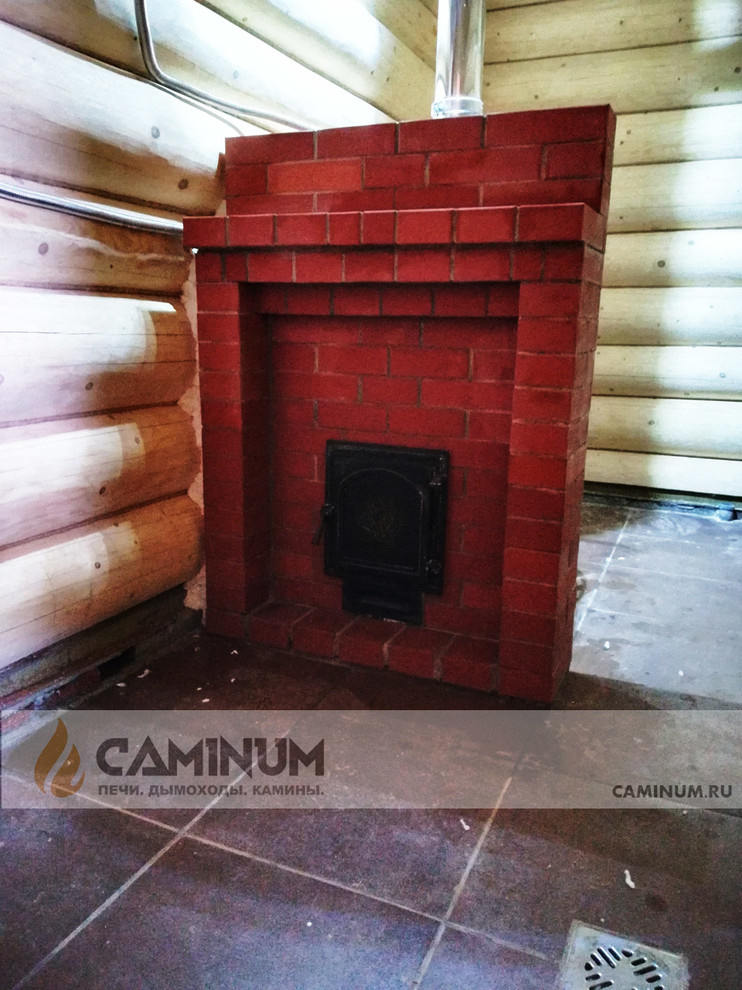 Обложка проекта: Установка банной печи и дымохода