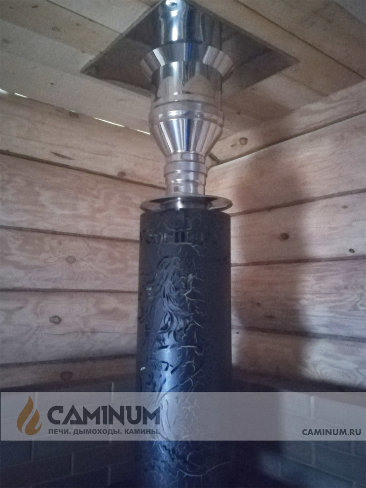 Обложка проекта: Установка банной печи Ферингер и дымохода Теплов и Сухов