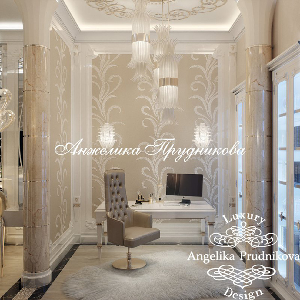 Дизайн-проект интерьера спальни в ЖК Art Residence в стиле ар-деко