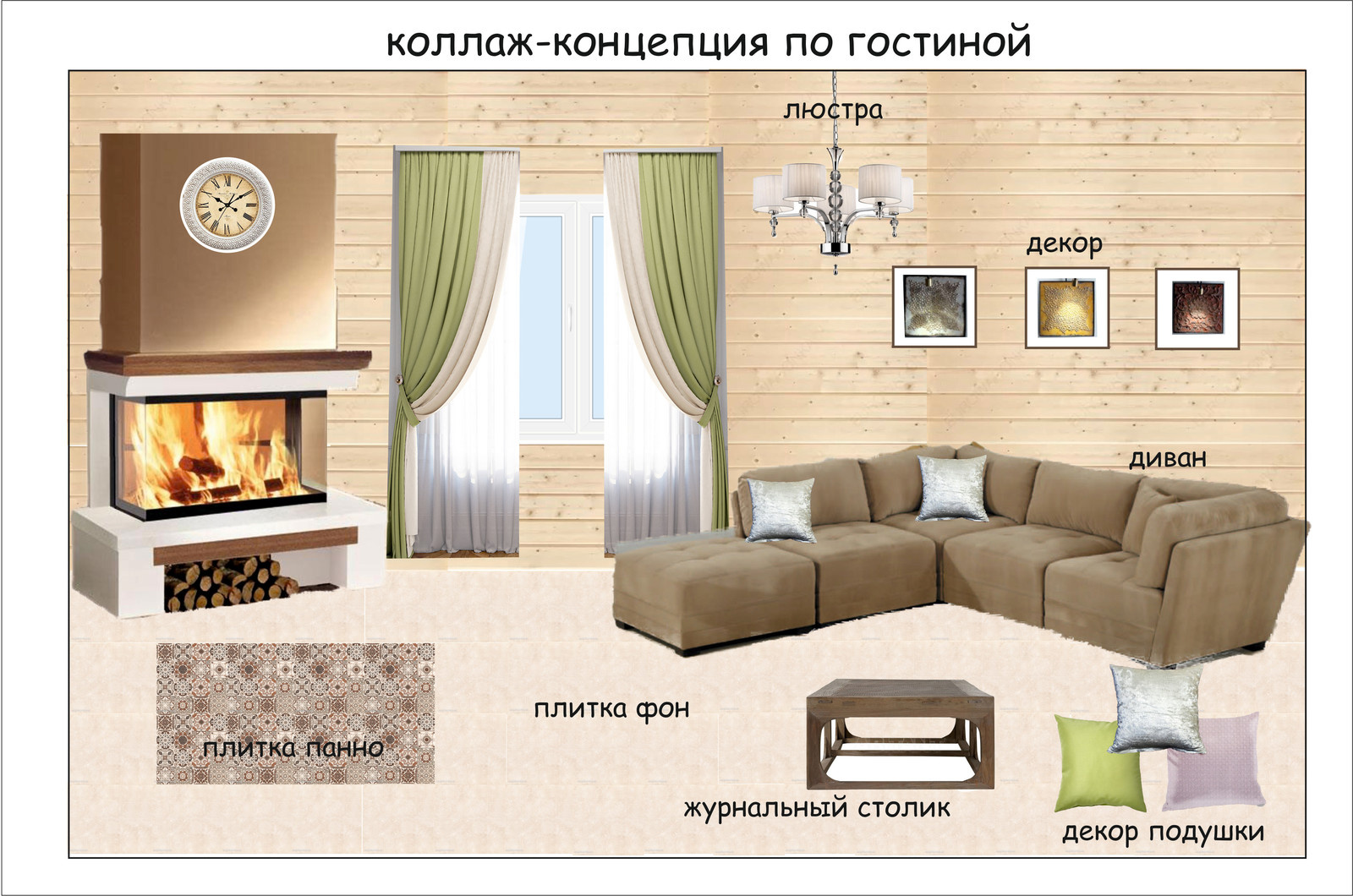 Стилистические решения коллажи