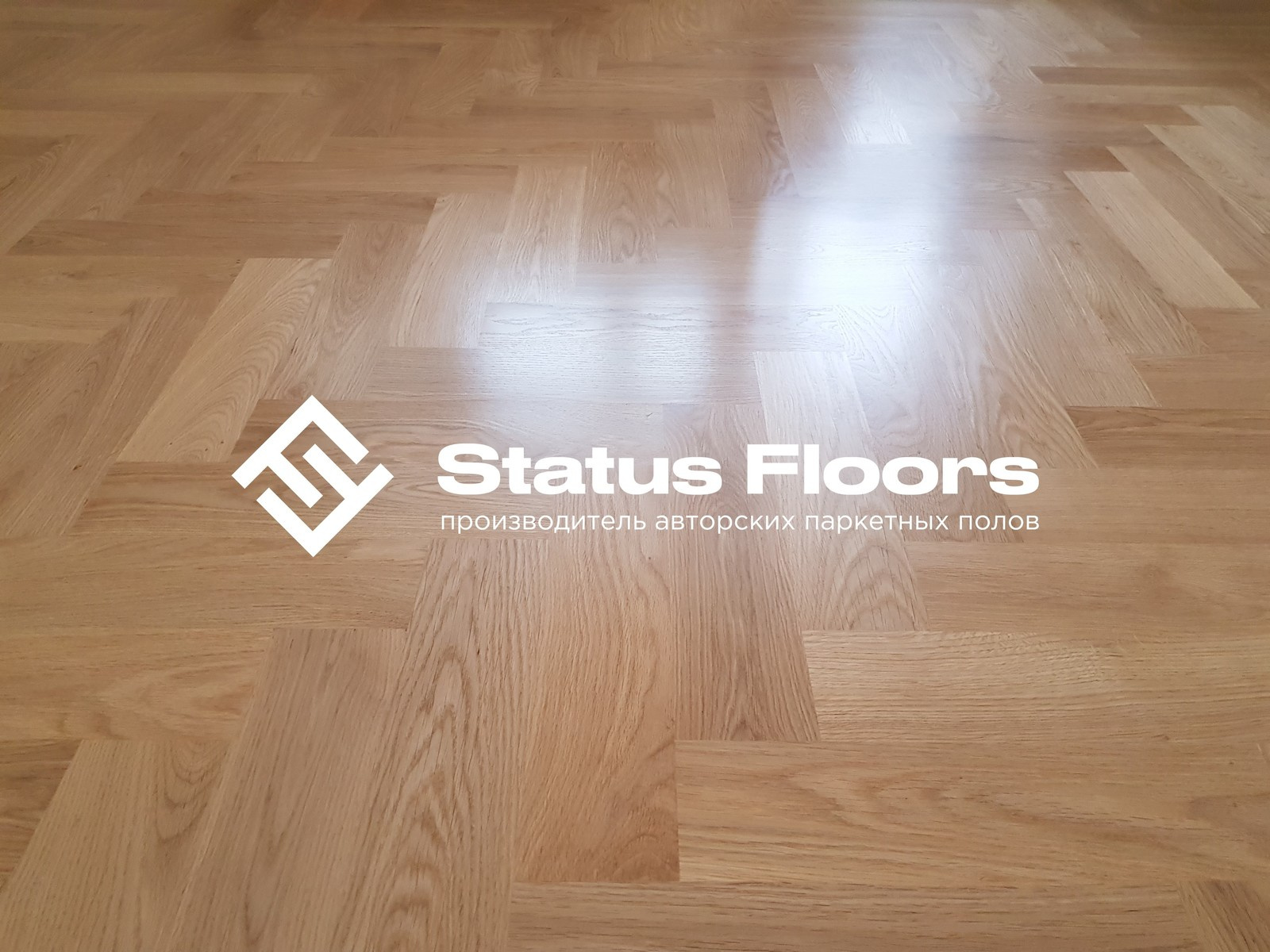 Обложка проекта: Штучный паркет - дуб в сортровке натур (лакирование на объекте)