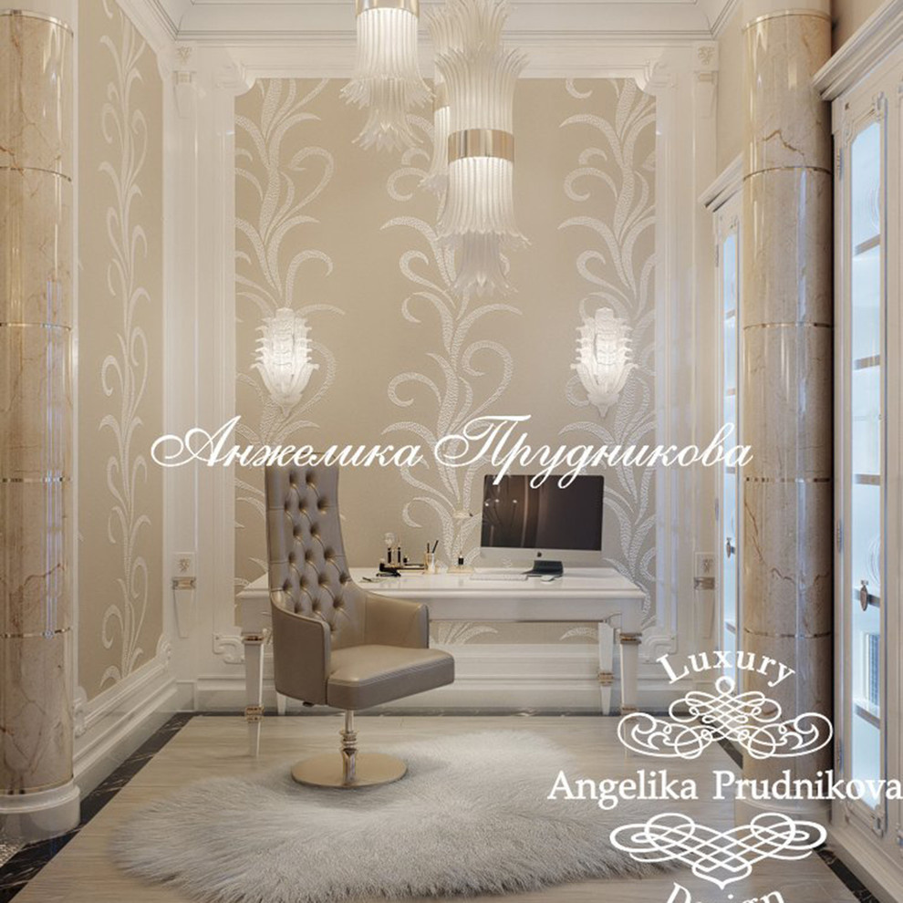 Дизайн-проект интерьера спальни в ЖК Art Residence в стиле ар-деко