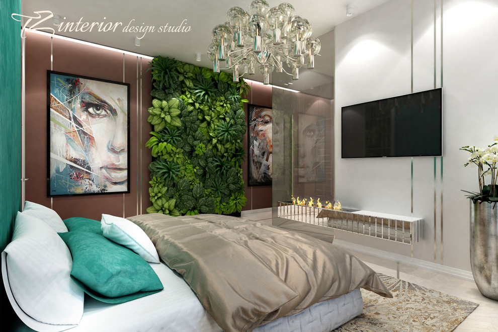 A fun and trendy bedroom designed for a fun and trendy