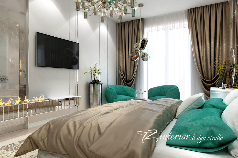 A fun and trendy bedroom designed for a fun and trendy