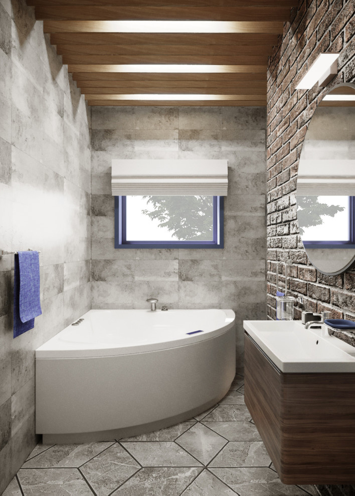 Обложка проекта: ванная в стиле баухаус