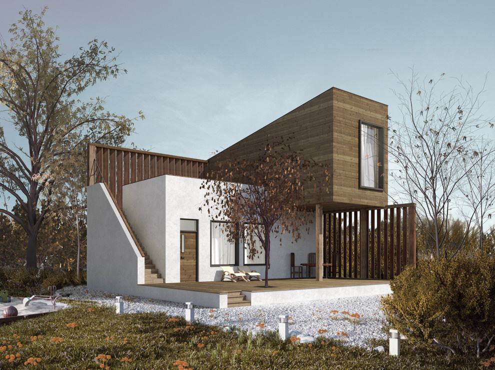 Обложка проекта: загородный дом минимализм