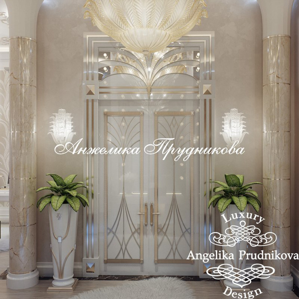 Дизайн-проект интерьера спальни в ЖК Art Residence в стиле ар-деко