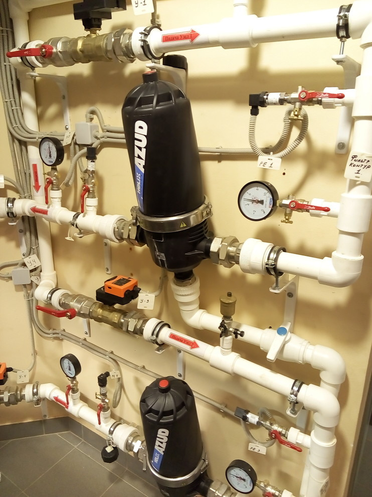 Система автоматической фильтрации и резервного отопления частного дома