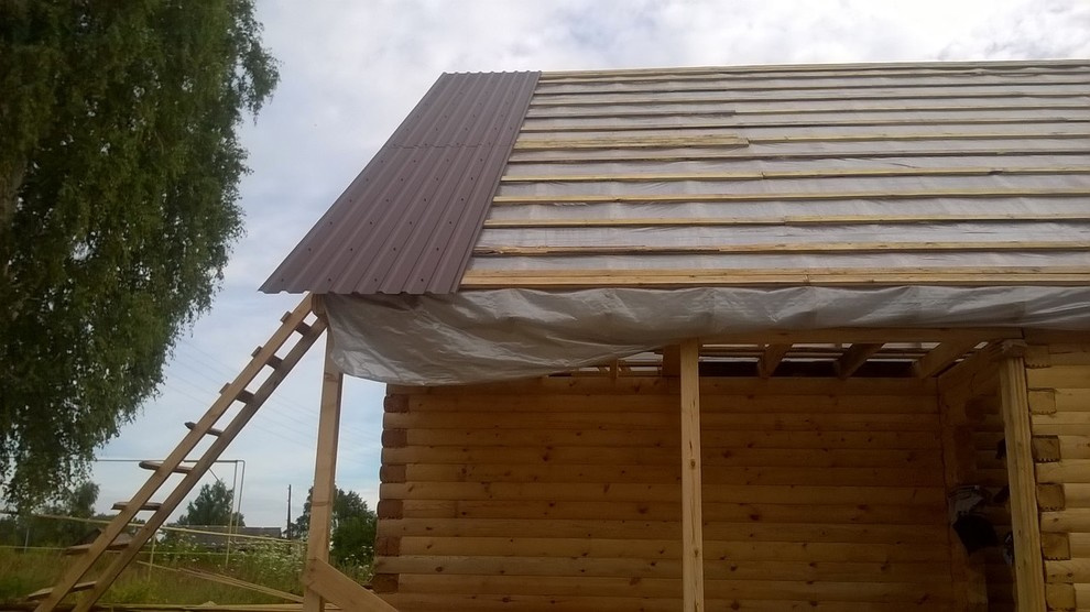 Деревенский дом размером 10х12 метров